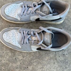 Air Jordan 1 Low G Men’s Grey|White|Black Golf Shoe